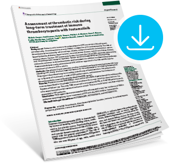 Post-hoc Long-Term Thrombotic Risk Publication Thumbnail Post hoc long-term thrombotic risk and efficacy analysis in Therapeutic Advances in Hematology